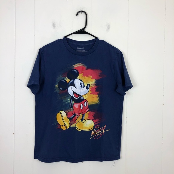 Mickey Mouse Sketch Background T-Shirt Sz S - Picture 2 of 7